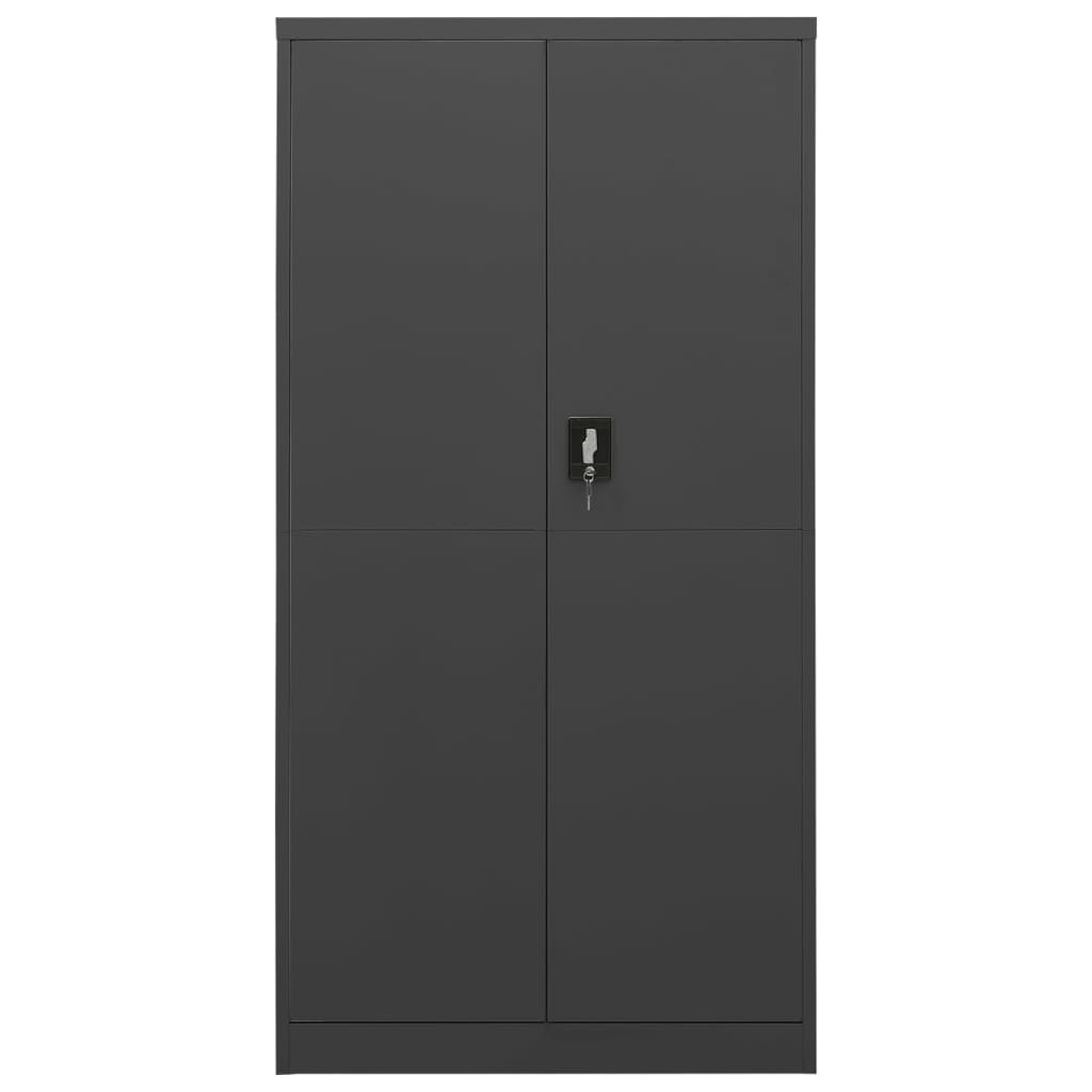 Armoire De Rangement Armoire Casiers Anthracite X X Cm Acier