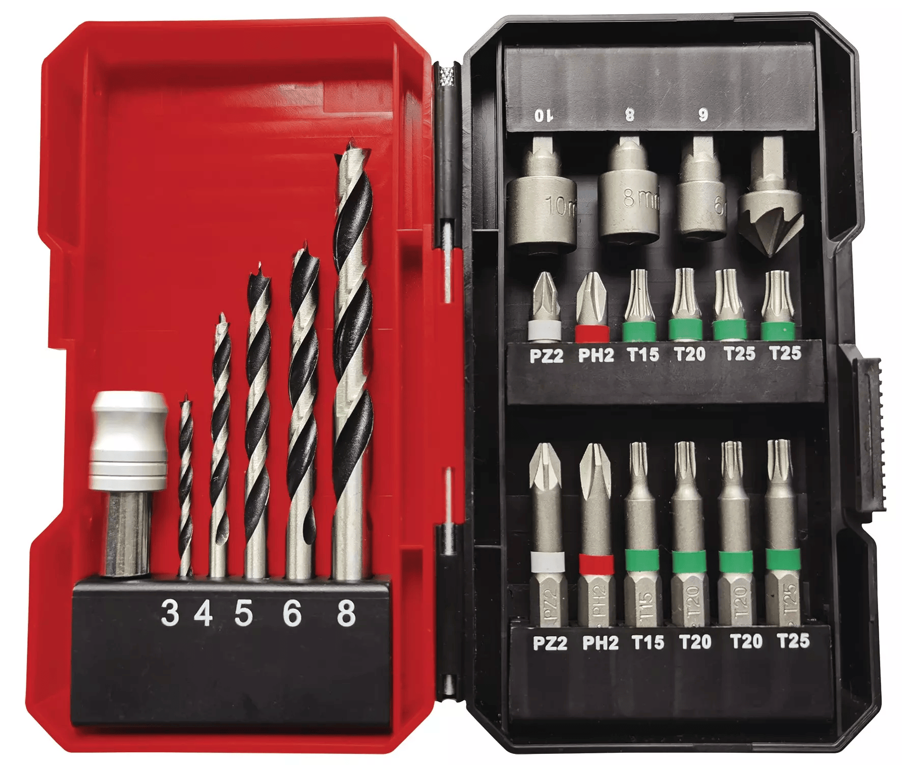 Furadeira/parafusadeira sem fio TE-CD 18/45 + 2 baterias de 2,0 Ah + 22 acessórios - torque máximo 45 Nm - 2