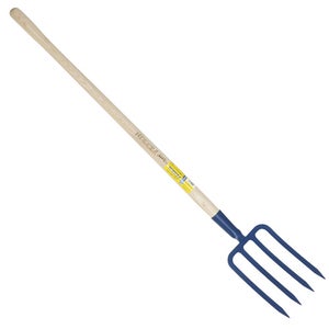Fourche De Jardin Draper - Acier Carbone | Bleu | Tête 280 X 180 Mm | Poignée Y-Dee | Pour Jardinage