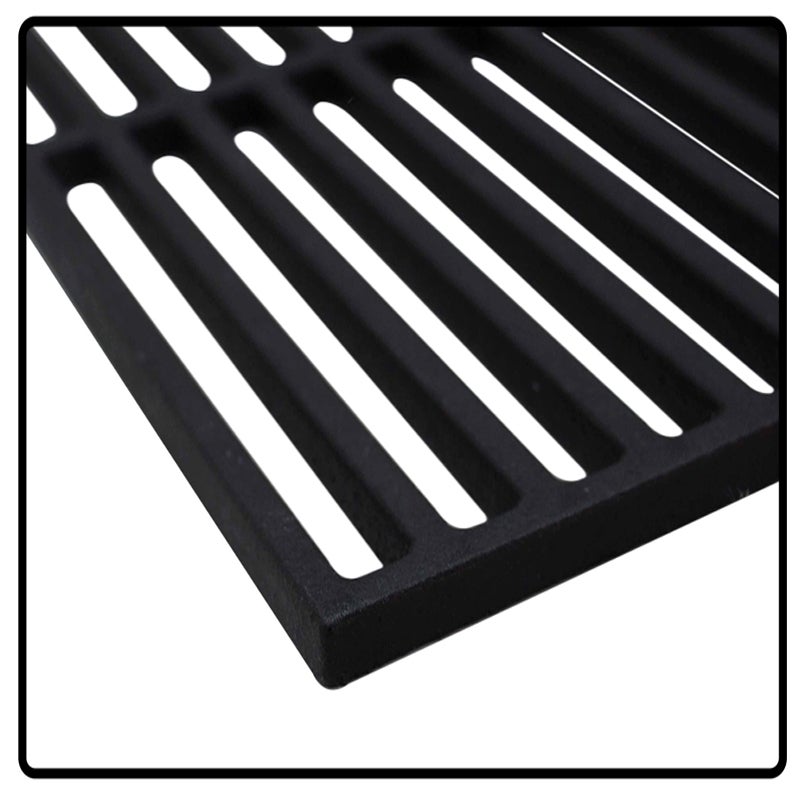 Churrasqueira quadrada em ferro fundido esmaltado 54x34cm Para churrasqueira a gás - 3