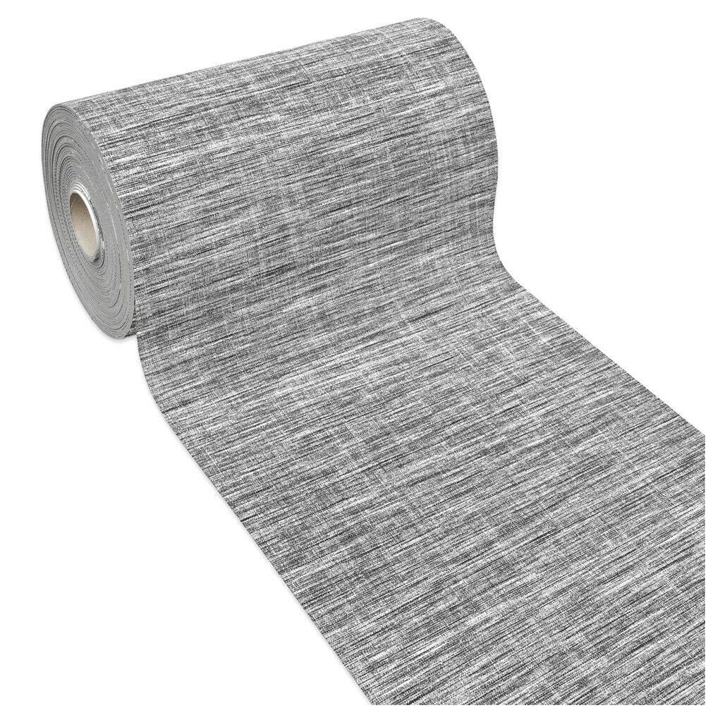 Alfombra de cocina 52x270 cm pasillo antideslizante flexible recortable color sólido gris
