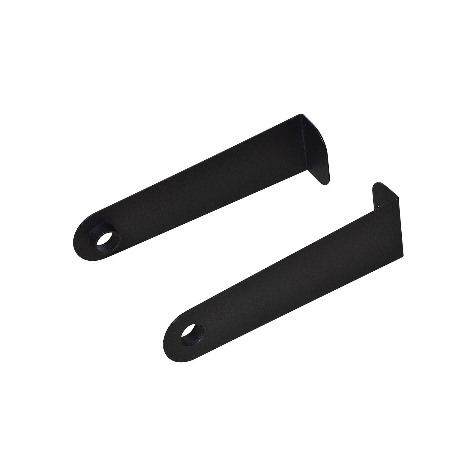 Penderie murale bois et métal L100 cm Noir YURI - 5