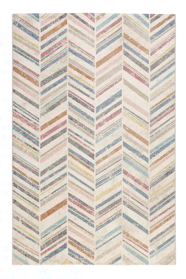 Tapis in/outdoor tissé plat motif chevrons vintage coloré 120x170 CABANA par ESPRIT