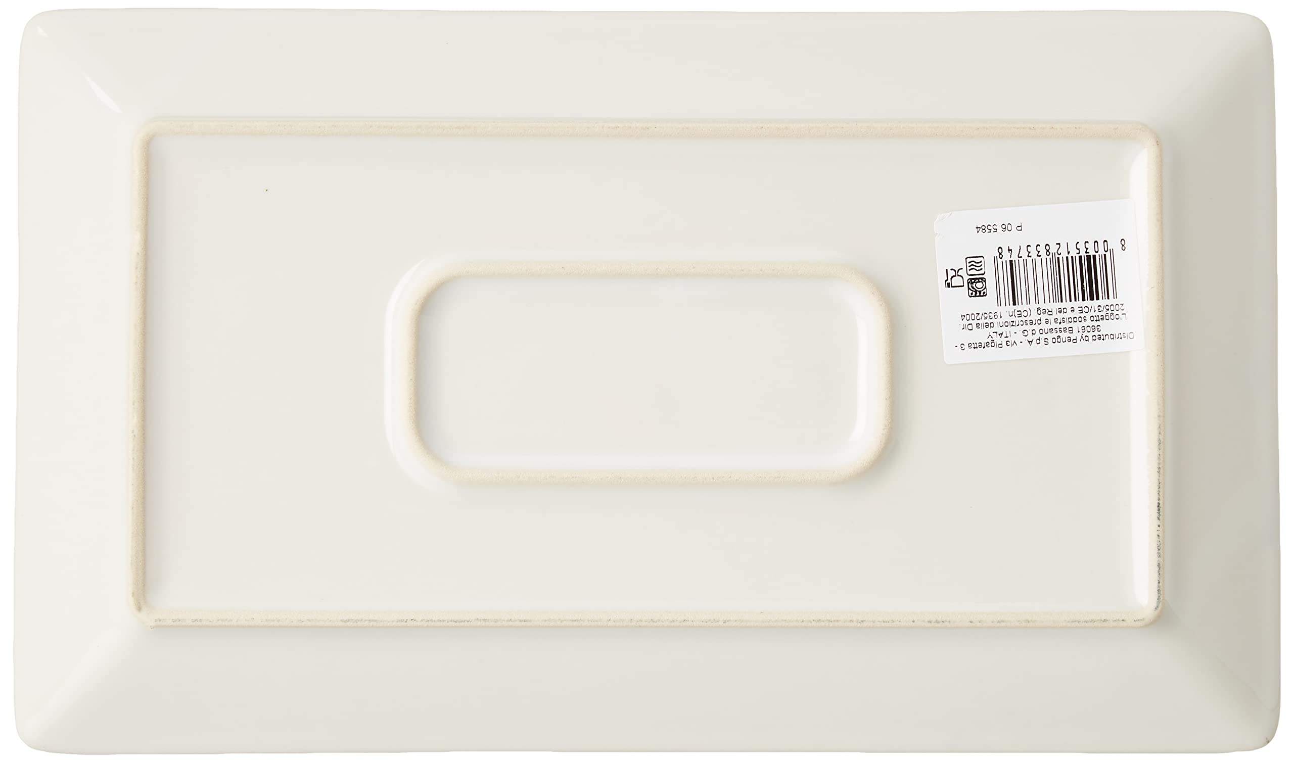 Lot De 6 Assiettes Rectangulaires En Stoneware Noir - H&H Osaka - 25 X 15 Cm - Lave-vaisselle Et Micro-ondes - 3