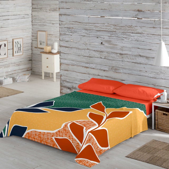 ICEHOME - Conjunto de lençóis estampados 3 peças Cama 180 - Algodão - ALDO