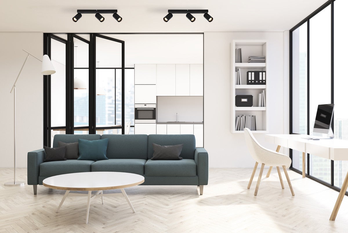 Lampa sufitowa wisząca Nesto czarny piaskowany 3xGU10x10W wym: 13 x 43 x 5,5 cm aluminium Italux - 3