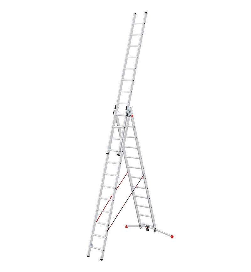 Drabina aluminiowa 3 elementowa 3x12 S100 Hailo ProfiLOT (wys. rob. 9,01m)
