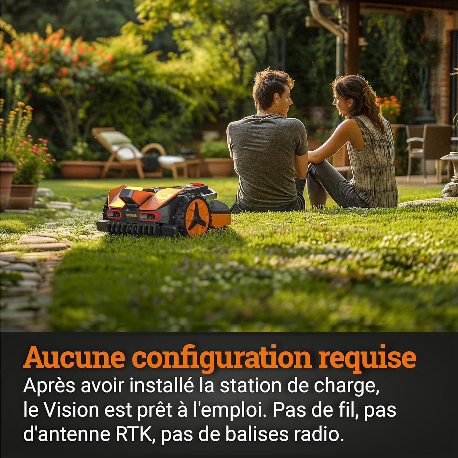 Robot Tondeuse sans Fil périphérique 250 m² Surf.Max 350 m², Installation en 30 Min, Caméra 4K + IA Adaptative, évite Tous Les Obstacles, Multizone - 2