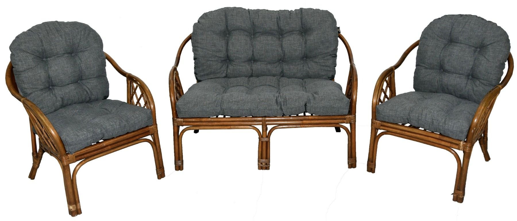 Poduszki na meble rattanowe AMPO komplet antracyt 1 kpl.