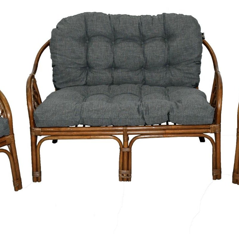 Poduszki na meble rattanowe AMPO komplet antracyt 1 kpl.