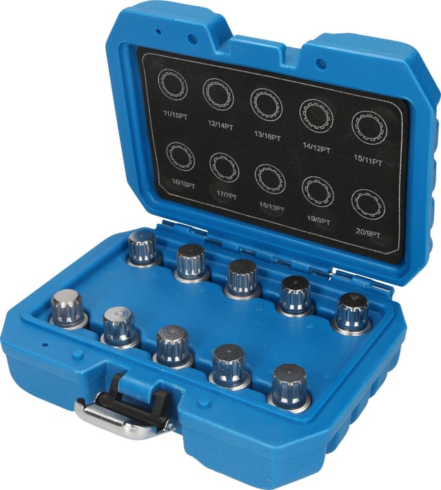 Brilliant Tools Assortiment de systèmes antivols de roue pour BMW, 10