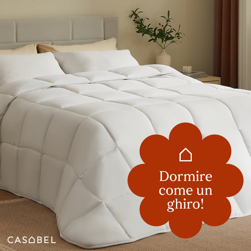 CASABEL Couette 240x260 cm, 450 gsm Polyester 4 Saisons, Respirante, Thermorégulatrice, Lavable - 7