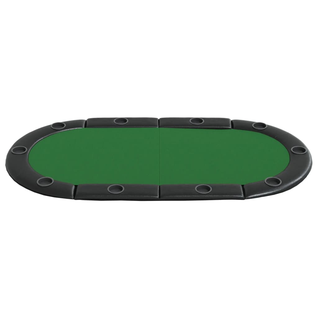 Tapis De Poker Antidérapant - 90x180cm Vert | Revêtement De Table 8 Joueurs Avec Sac De Transport