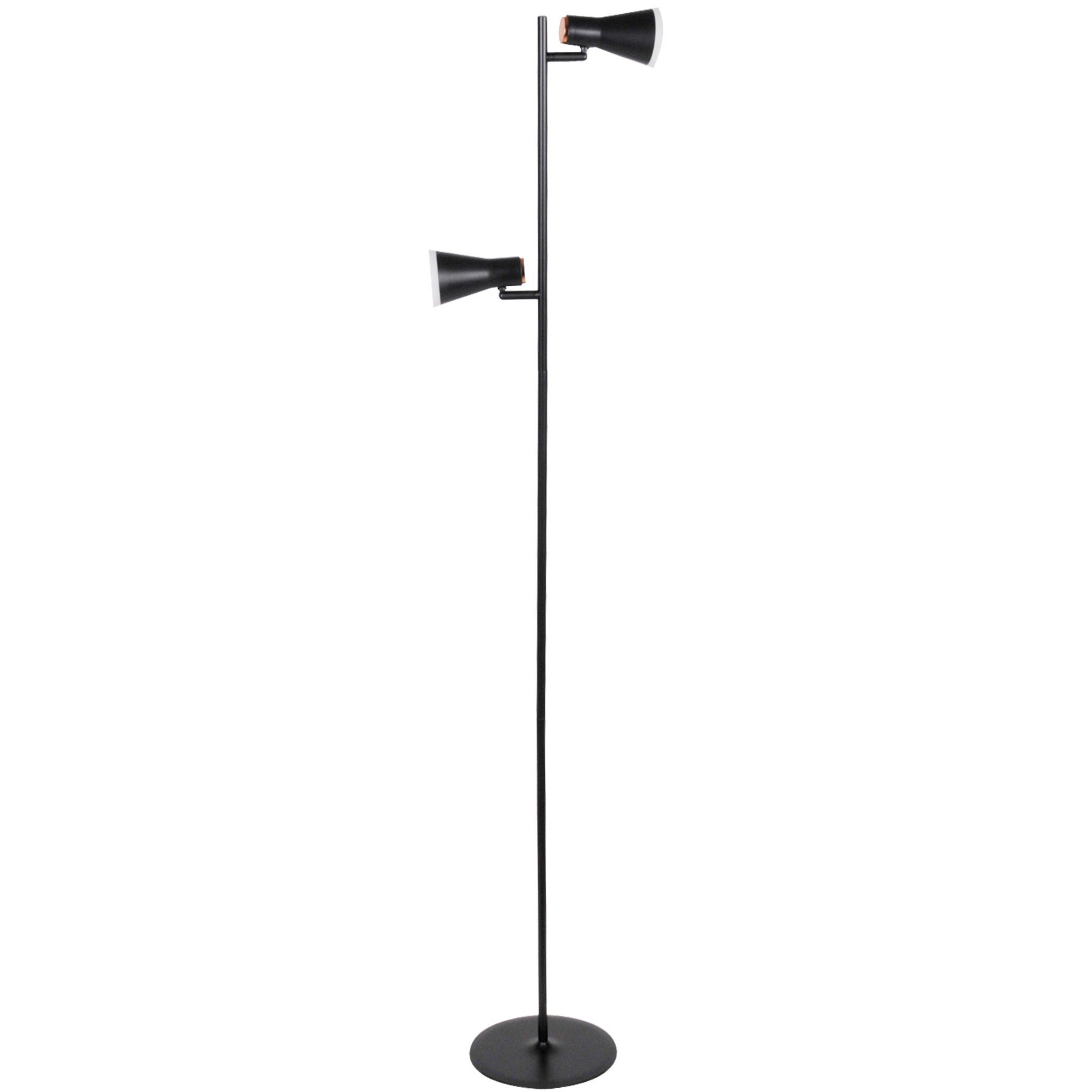 Lampa podłogowa stojąca Berg czarna LED 7W 3000K 880lm wym: 145 x 21 x 26 cm tworzywo sztuczne Polux