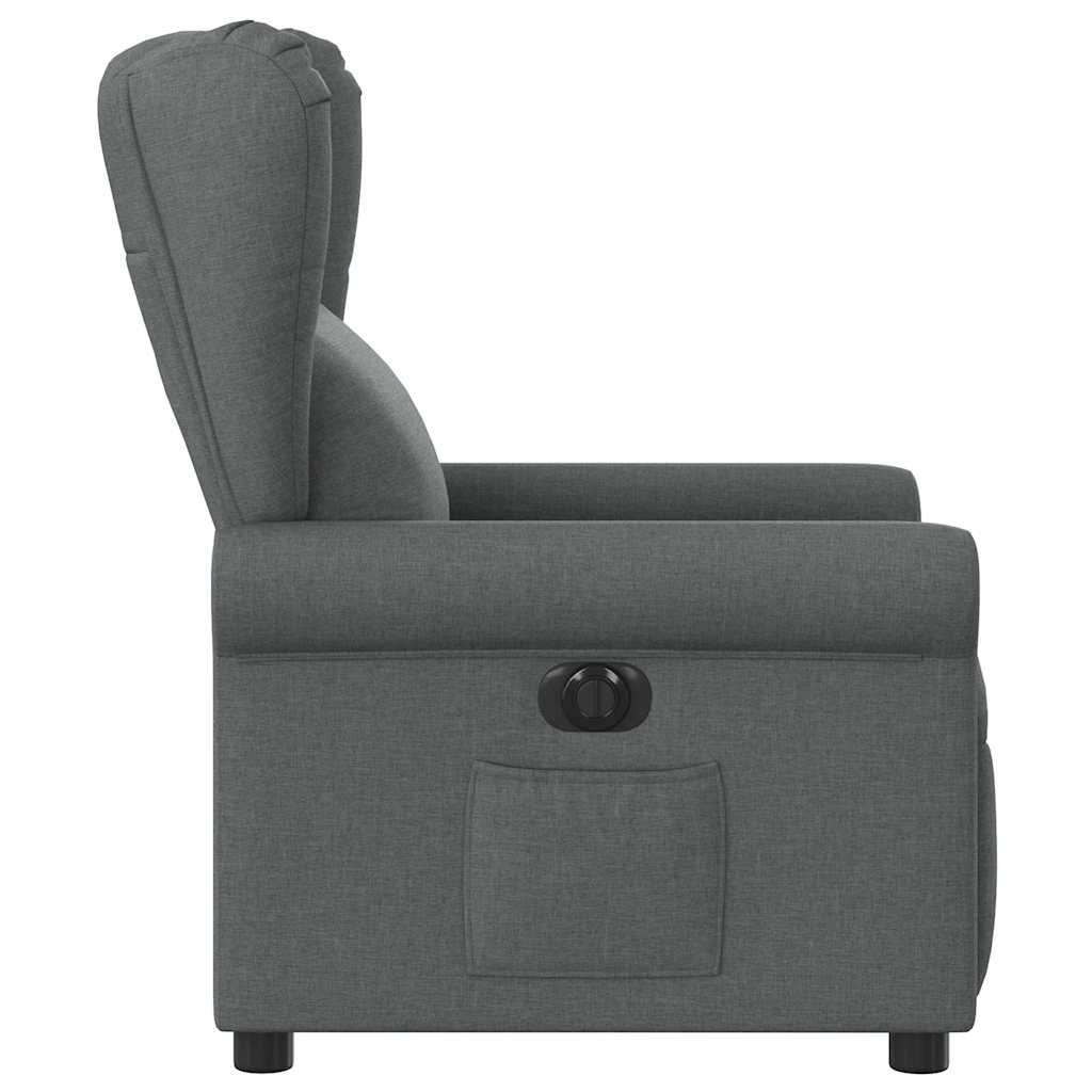 Fauteuil de télévision | Fauteuil inclinable électrique Gris foncé Tissu CFW737120 - 5