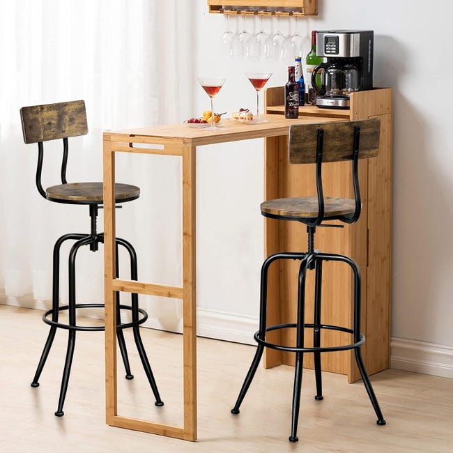 Sgabello Pieghevole Sgabelli Md Discount Sgabello Alto HOMCOM Set