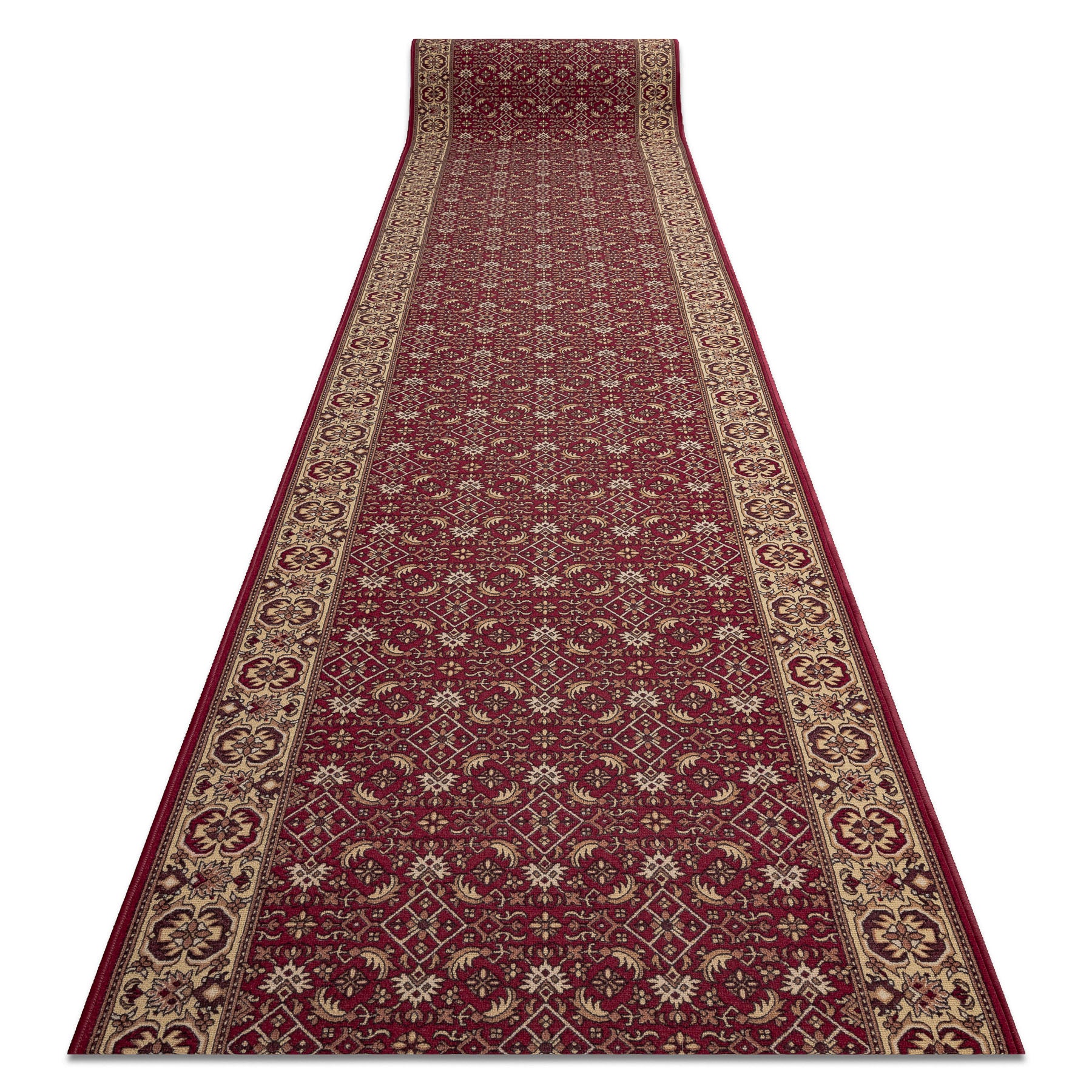 CHODNIK PODGUMOWANY BIDJAR bordo 67cm 67x500 cm