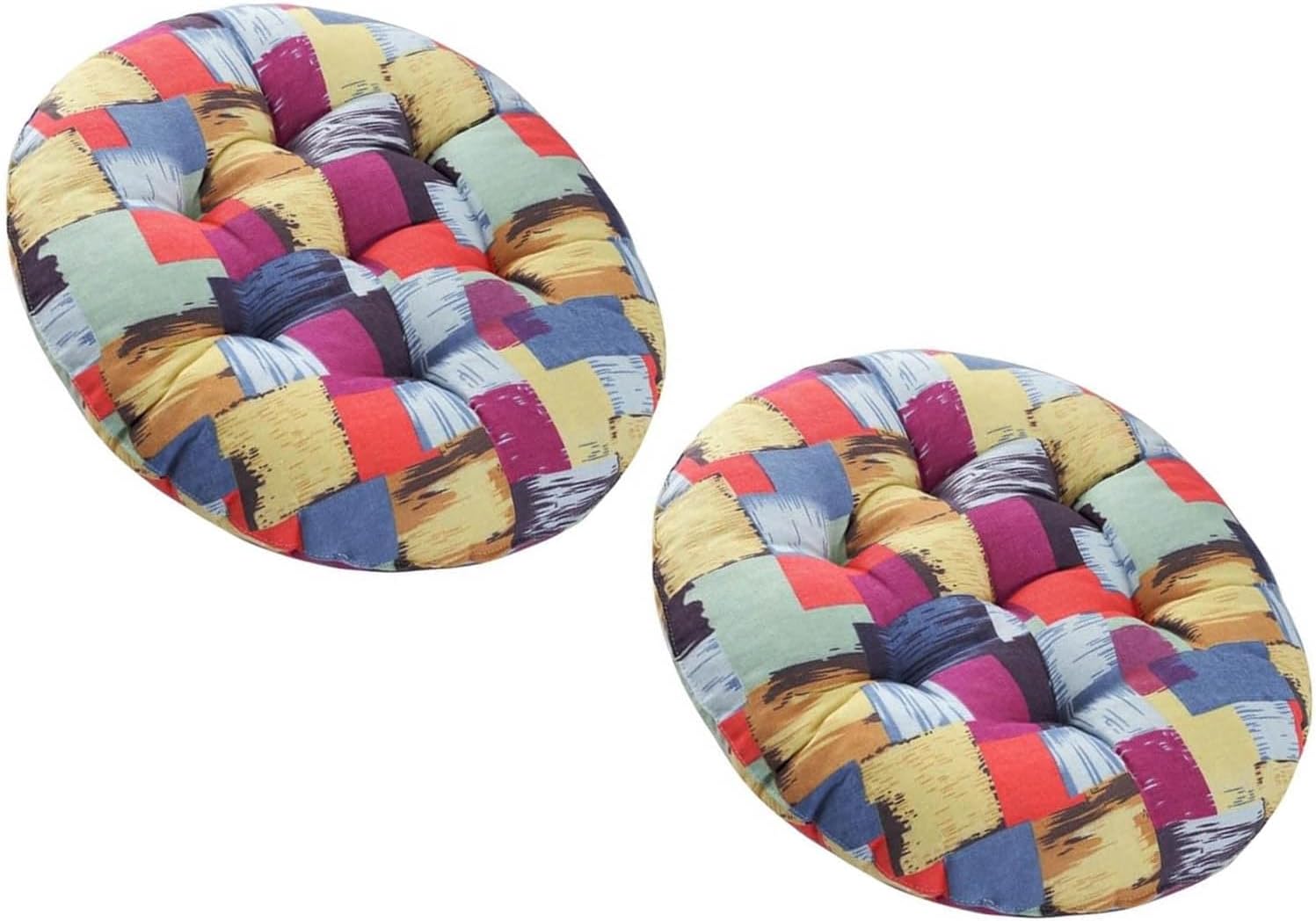 Zestaw 4/2/1 poduszek na krzesła 40x40/50x50/45x45 cm Okrągłe poduszki na krzesła Poduszki na krzesła kuchenne Poduszki podłogowe do wewnątrz i na zew