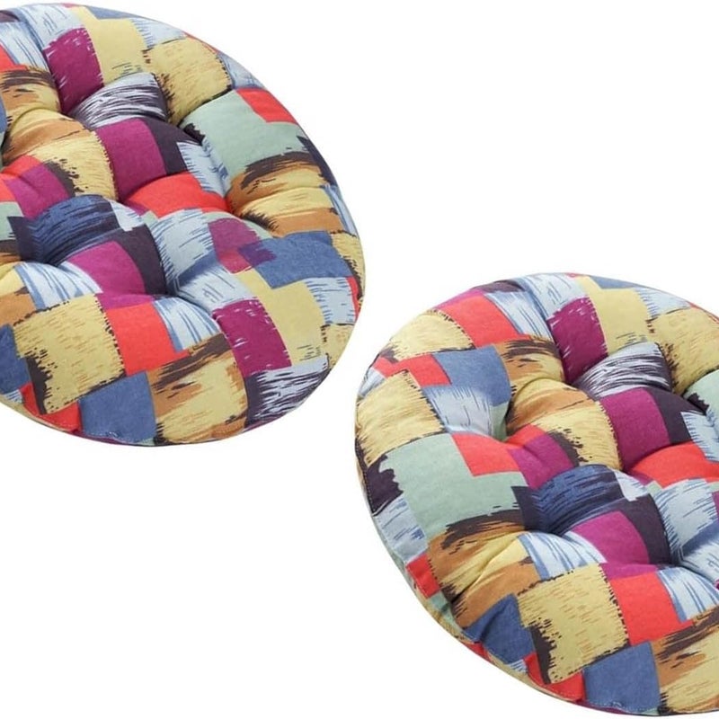 Zestaw 4/2/1 poduszek na krzesła 40x40/50x50/45x45 cm Okrągłe poduszki na krzesła Poduszki na krzesła kuchenne Poduszki podłogowe do wewnątrz i na zew