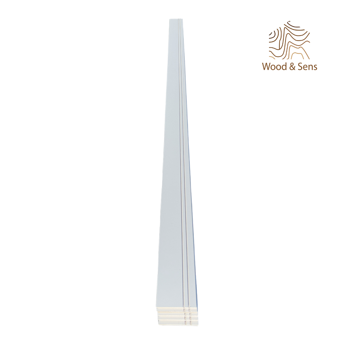 Lot de 5 Plinthes modernes Prépeint Blanc MDF, L.2,44 m x l.11,8 cm x Ep.12 mm - 3