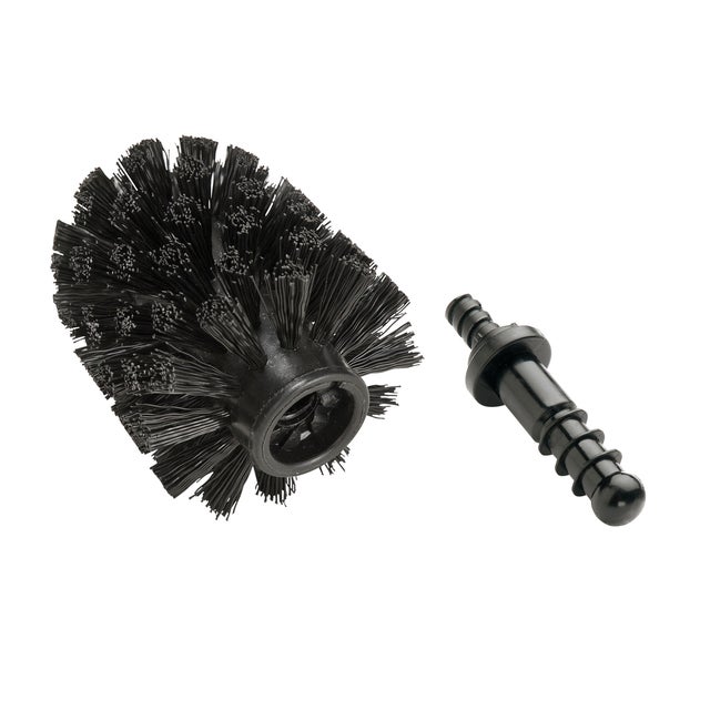 Brosse WC WENKO Marrakesh - Structure Brillante Marron Avec Tête Interchangeable