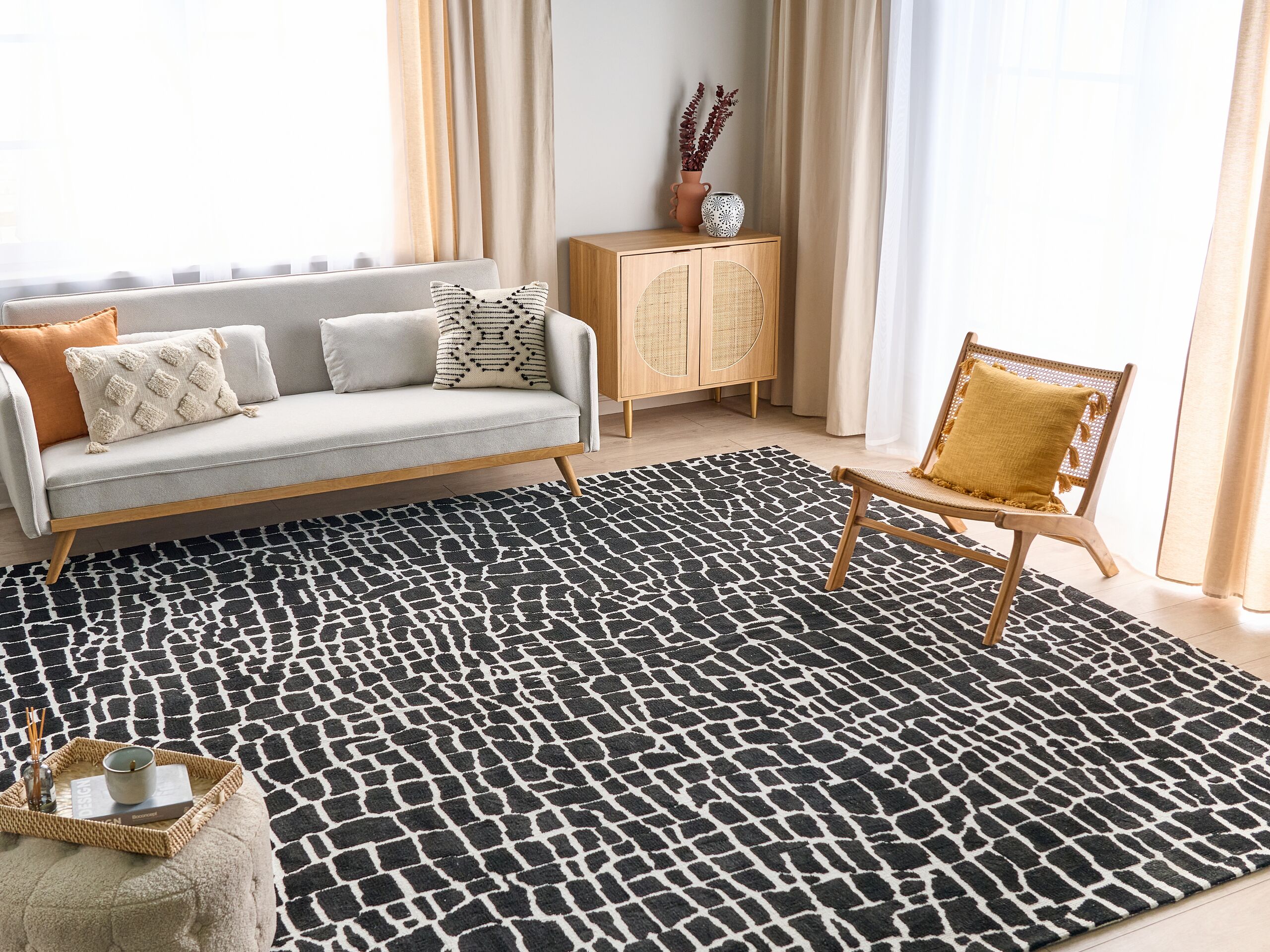 Tapis PUNGE Noir 300 x 400 cm | Leroy Merlin