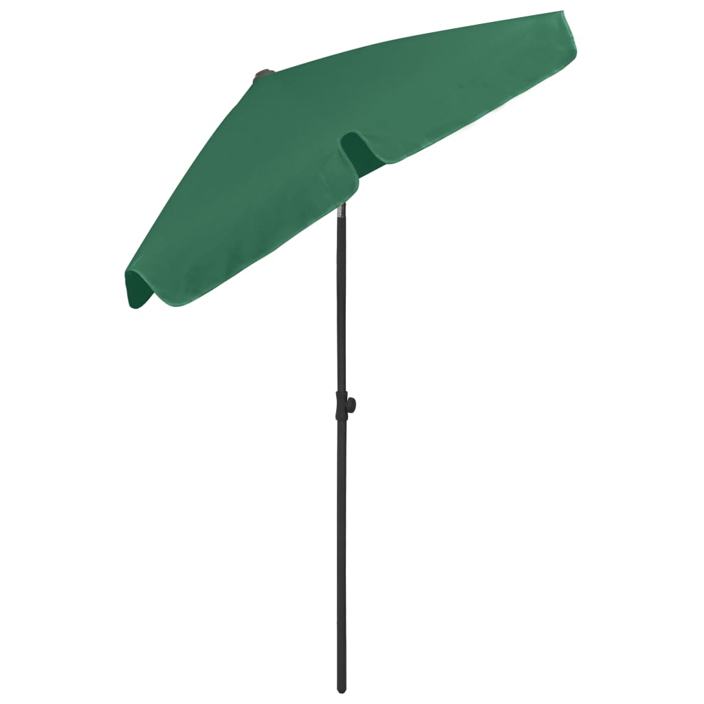 Parasol de plage Vert 180x120 - 6