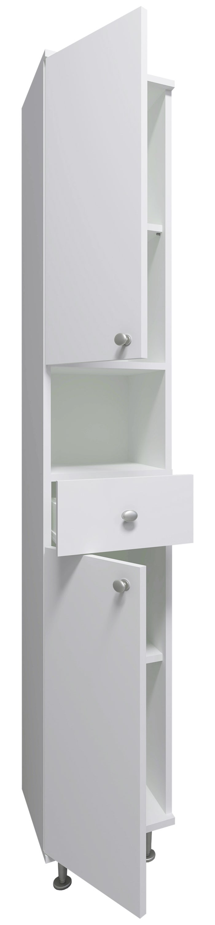VCM Colonne de salle de bain Nilosi Blanc H. 185 x B. 30 x T. 31 cm - 2