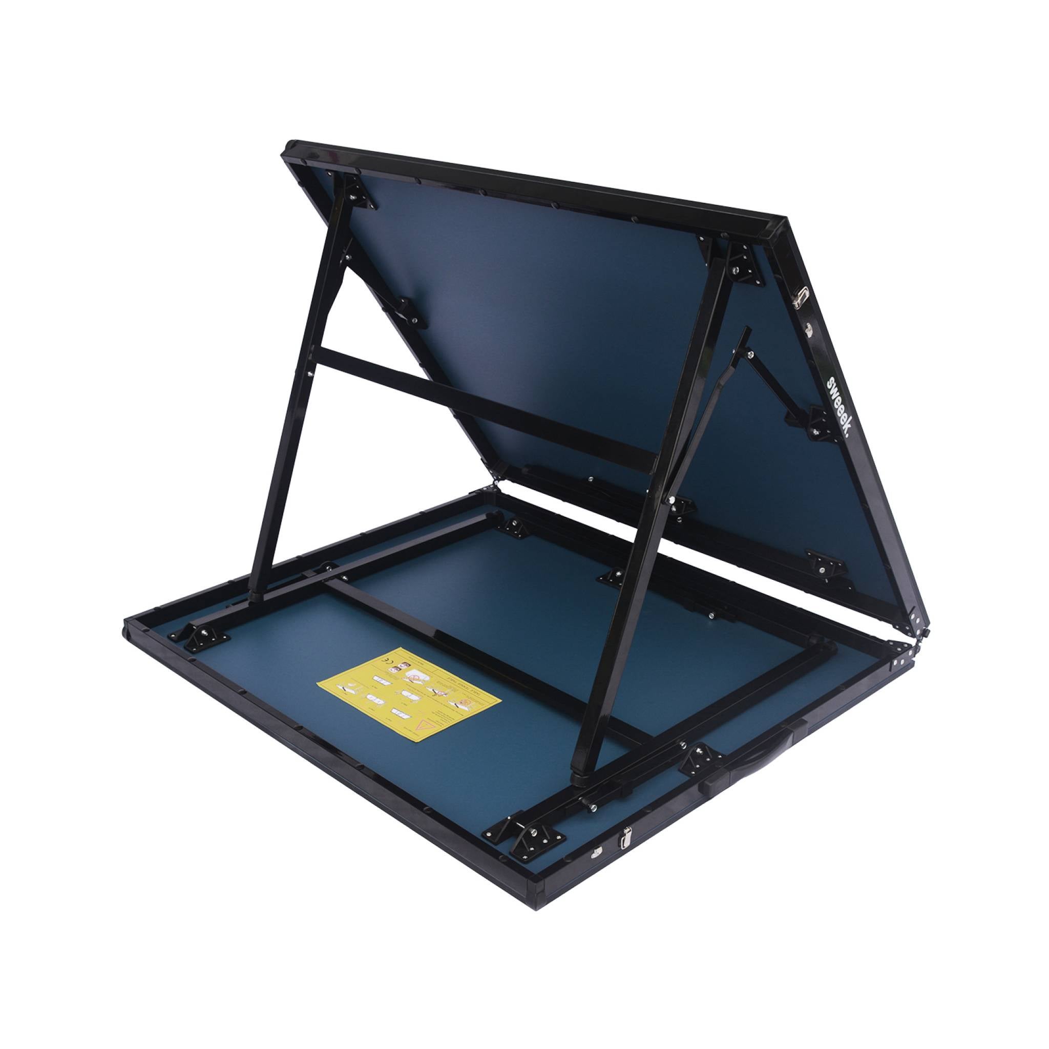 Table de ping pong d'intérieur médium. bleu. avec 2 raquettes et 3 balles TABLE DE PING PONG MEDIUM PLIABLE - 5