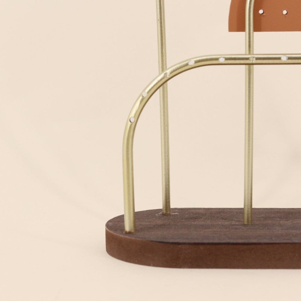 Porte bijoux arches métal doré 20cm - Azao - 4