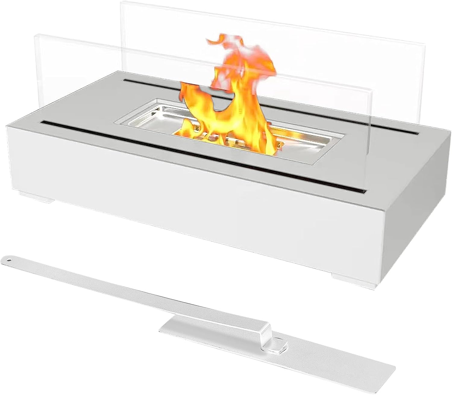 Cheminée de table pour intérieur/extérieur - Portable - En acier ...