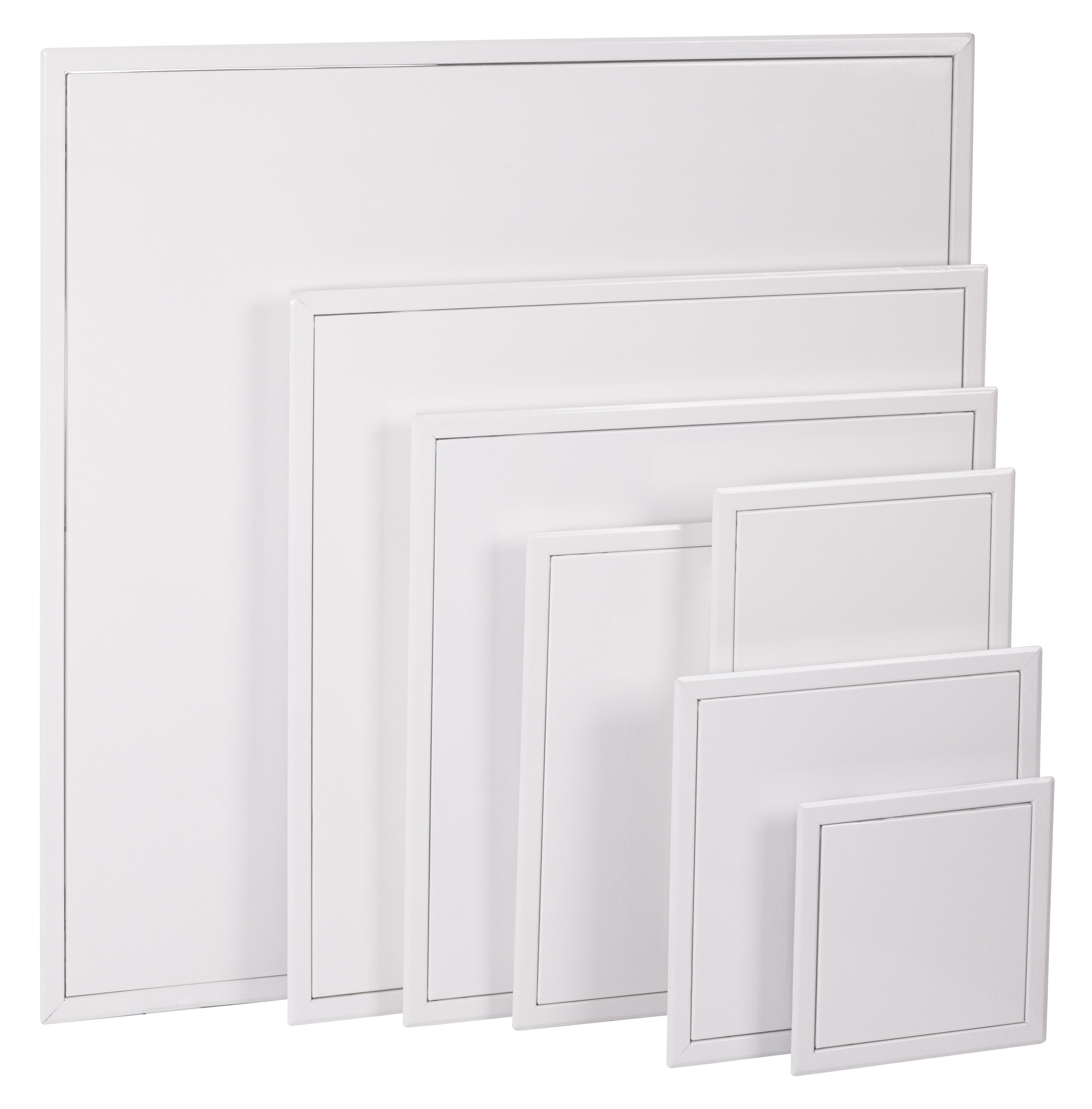 Trappe de visite encastrable 800x800 mm en acier galvanisé, finition blanche avec ouverture/fermeture par pression NOYON & THIEBAULT - 7