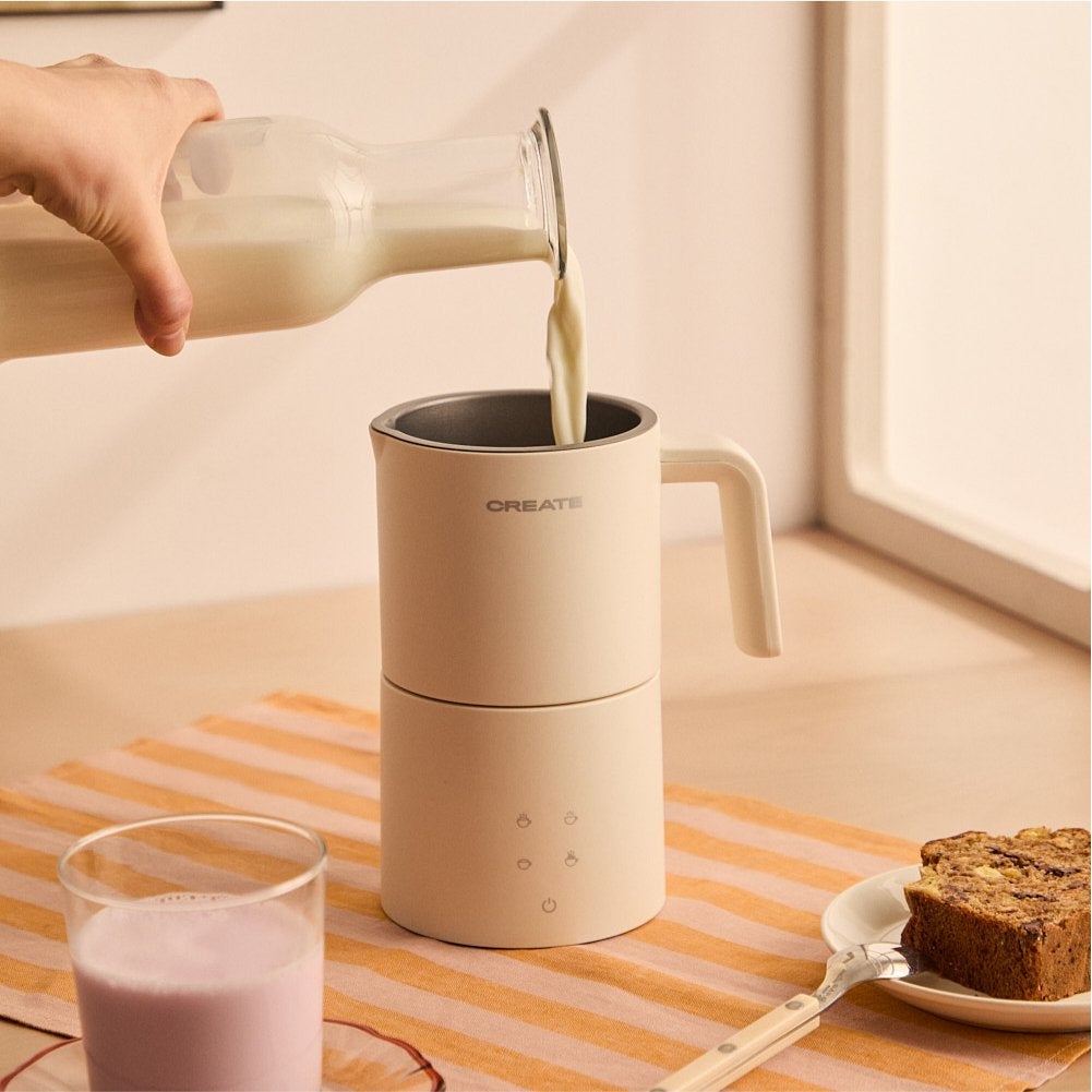 CREATE - MILK FROTHER STUDIO PRO - Spieniacz i podgrzewacz do mleka nadający się do mycia w zmywarce - Blanc cassé