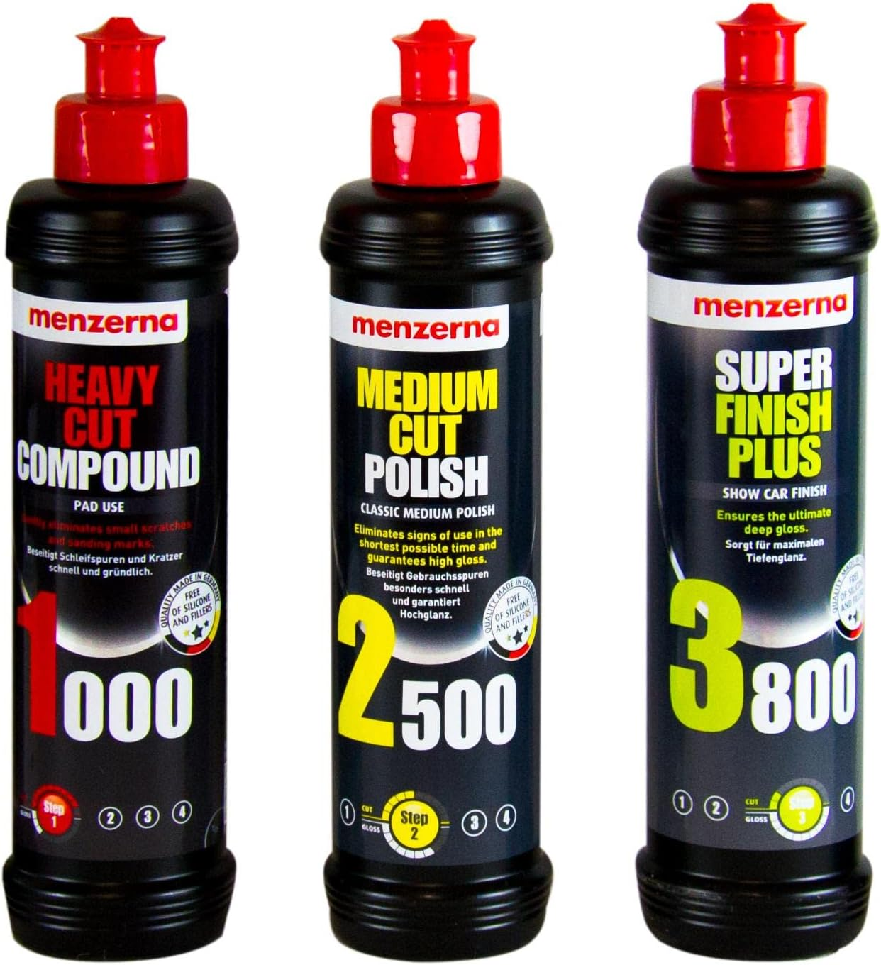 Kit De Décontamination Carrosserie Menzerna ES + Clay Bar 3M 38070 – Pour Un Nettoyage Profond De La Peinture Auto