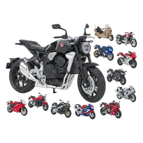 Modèle Moto BMW R18 Welly 1:18 - Métal Die-Cast Avec Socle - 12cm - Collection