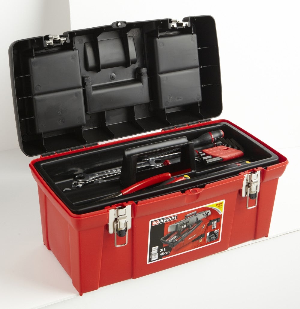 Boîte à outils en plastique + 18 outils FACOM TBX1M.PG - 4