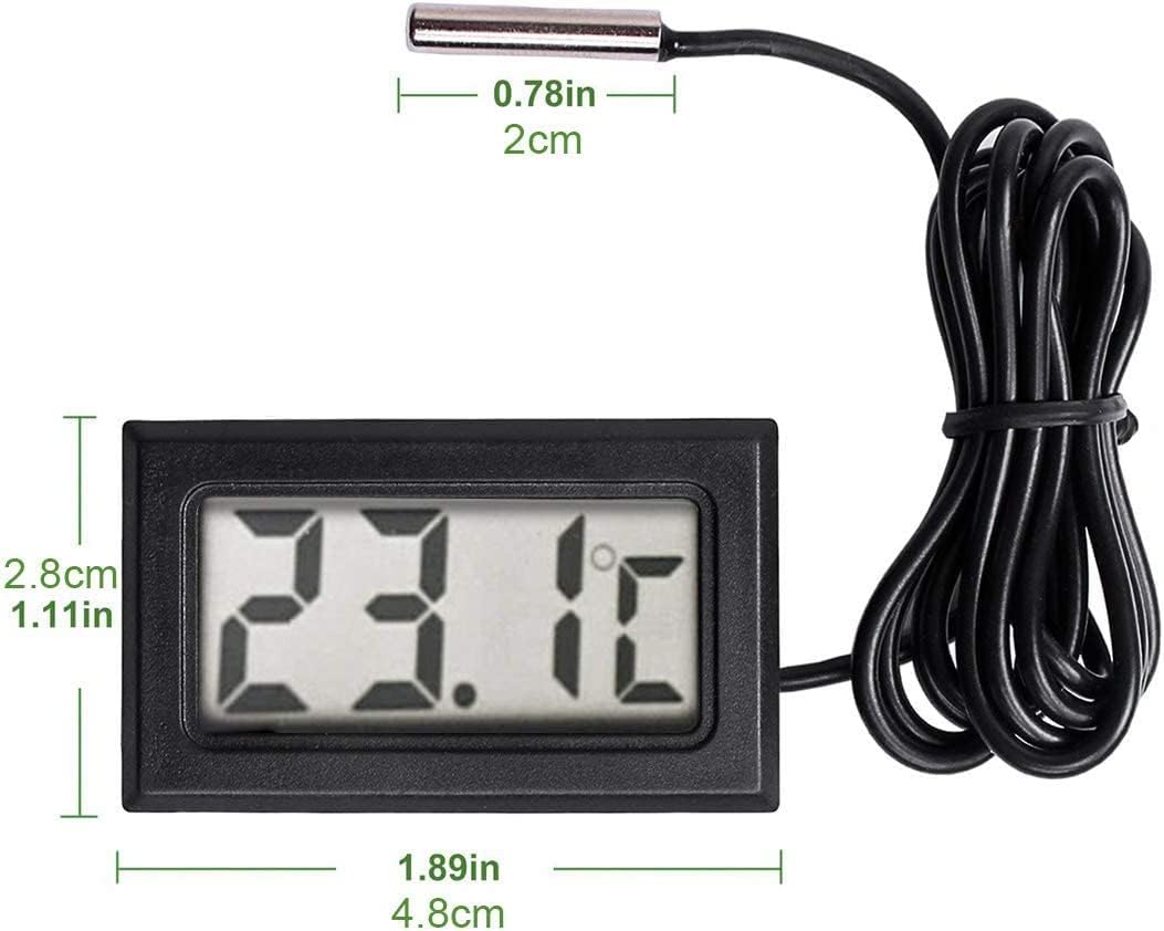 szt. Nowy cyfrowy termometr LCD z sondą czujnika temperatury Zakres od -50 stopni Celsjusza do +110 stopni Celsjusza - 5