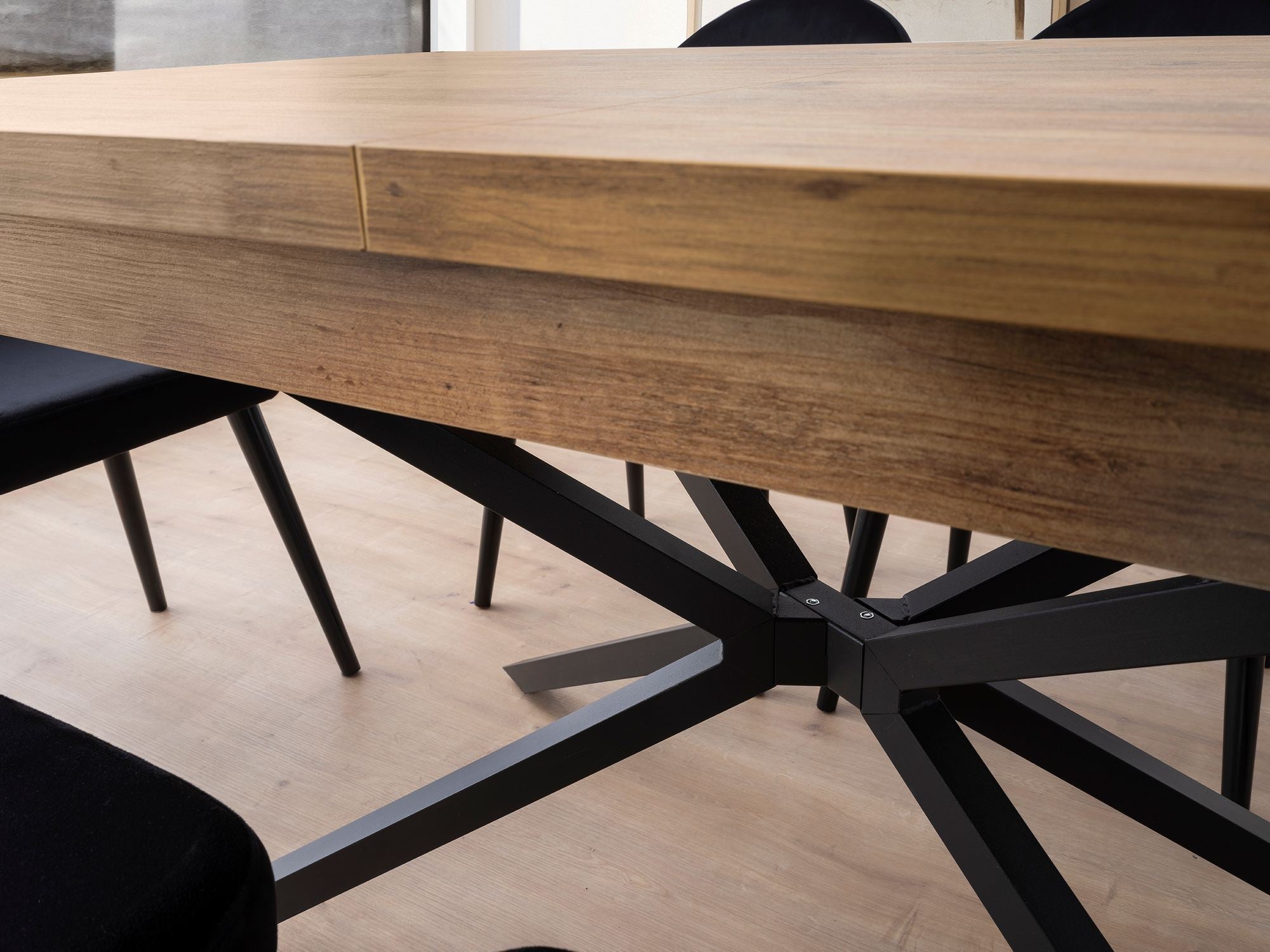 Table à manger extensible - Falcon - Marron - 6