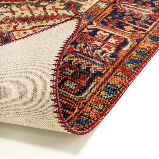 Tapis doux à motif oriental - Mina - Rouge - 200 x 290 cm - 3