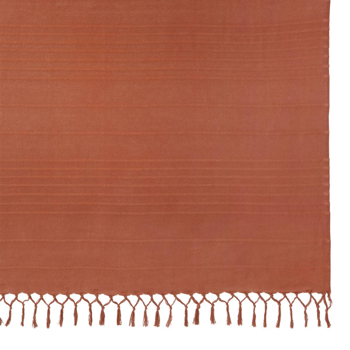 Jeté de lit Anjali 220x160 terracotta en coton - Atmosphera Créateur d'intérieur - 4
