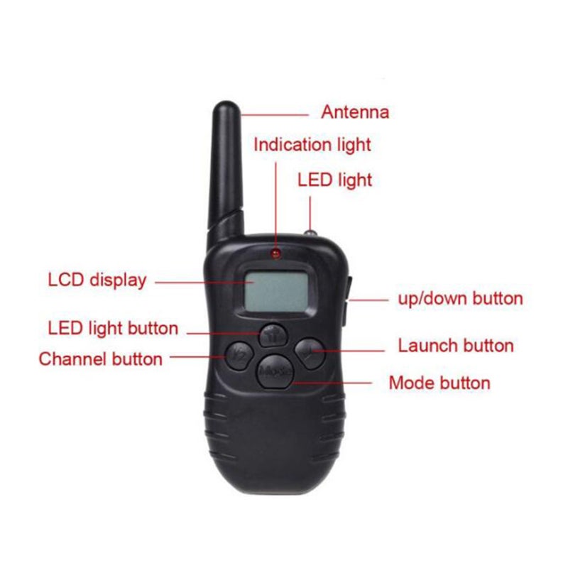 Dispositivo de entrenamiento para perros, dispositivo de entrenamiento para perros con control remoto inalámbrico con receptores duales - 5