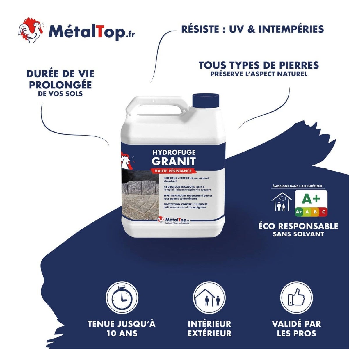 Hydrofuge Granit - 20 L - Métaltop - 3