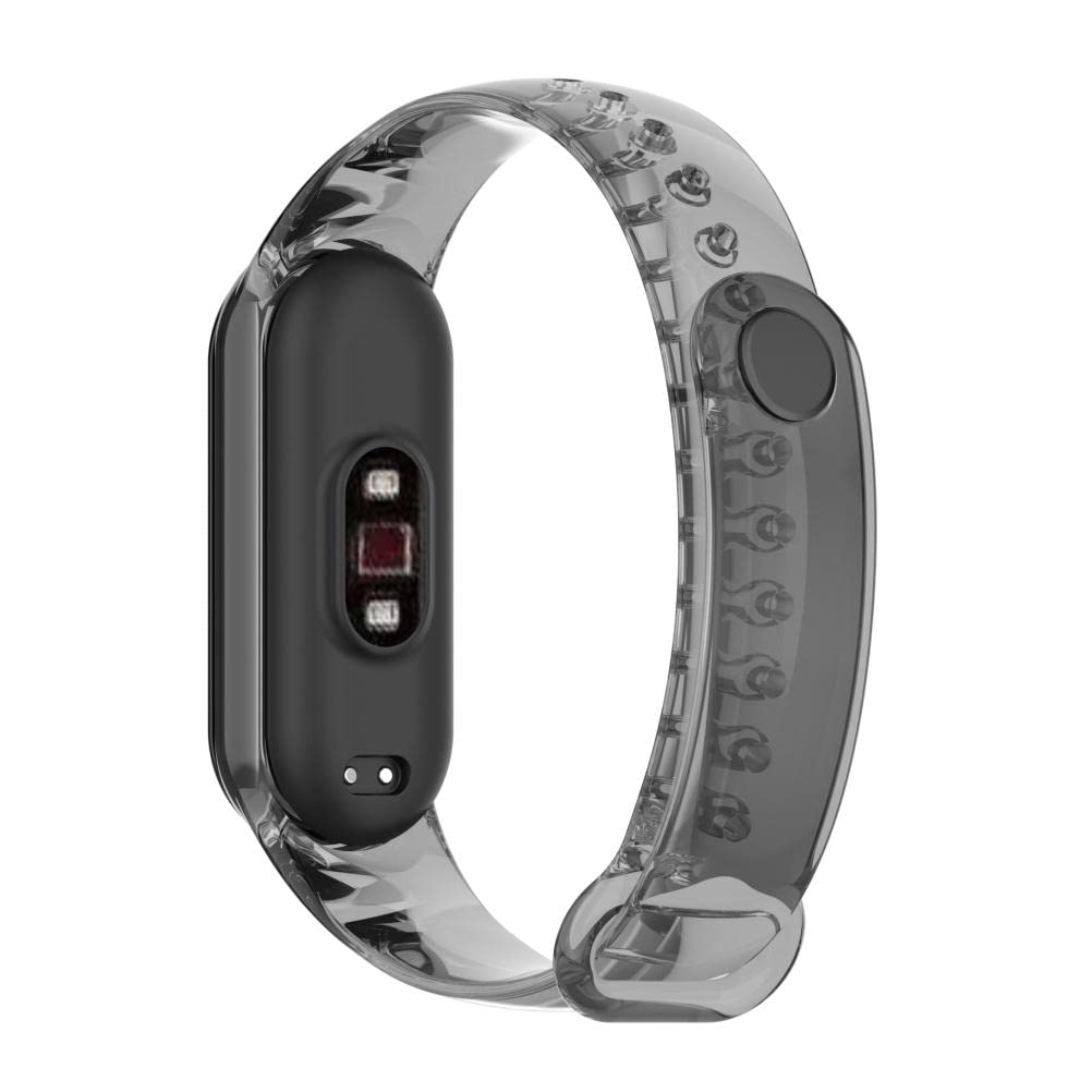 Bracelet Cuir Véritable Compatible Xiaomi Mi Band 8 - Élégant Et Confortable Noir