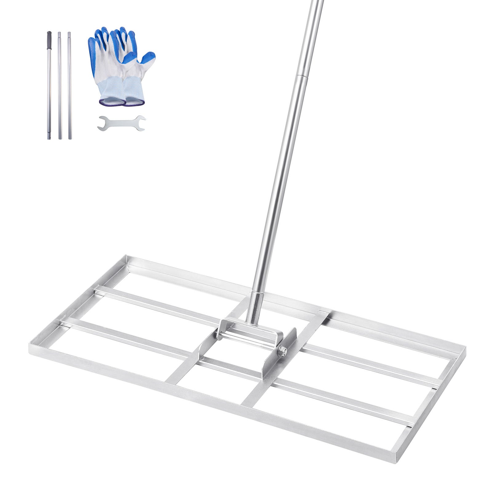 Râteau de nivellement d'herbe de jardin de golf avec poignée – Outil de niveau de pelouse en acier inoxydable robuste de grande capacité pour équipement de golf Râteau de nivellement d'herbe de jardin de golf avec poignée – Outil de niveau de pelouse en acier inoxydable robuste de grande capacité pour équipement de golf