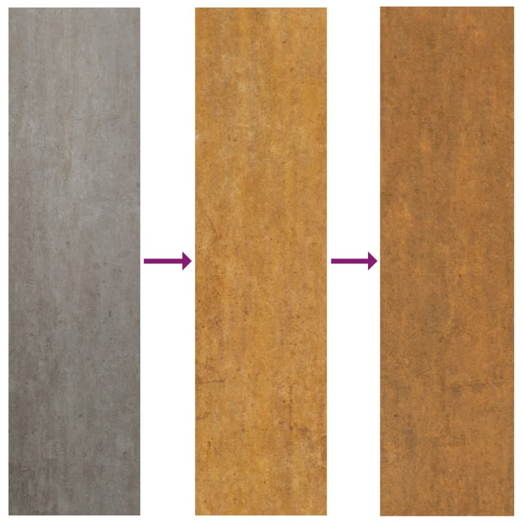 Décoration murale jardin 105x55 cm acier corten design palmier vidaXL - 6
