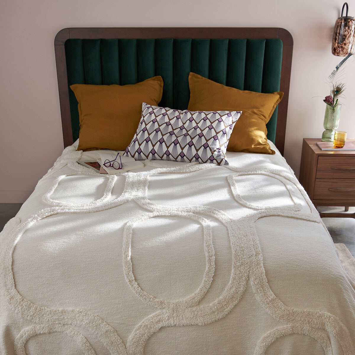 Dessus-de-lit coton tufté, Massimo - Ecru - 180 x 230 cm - 6