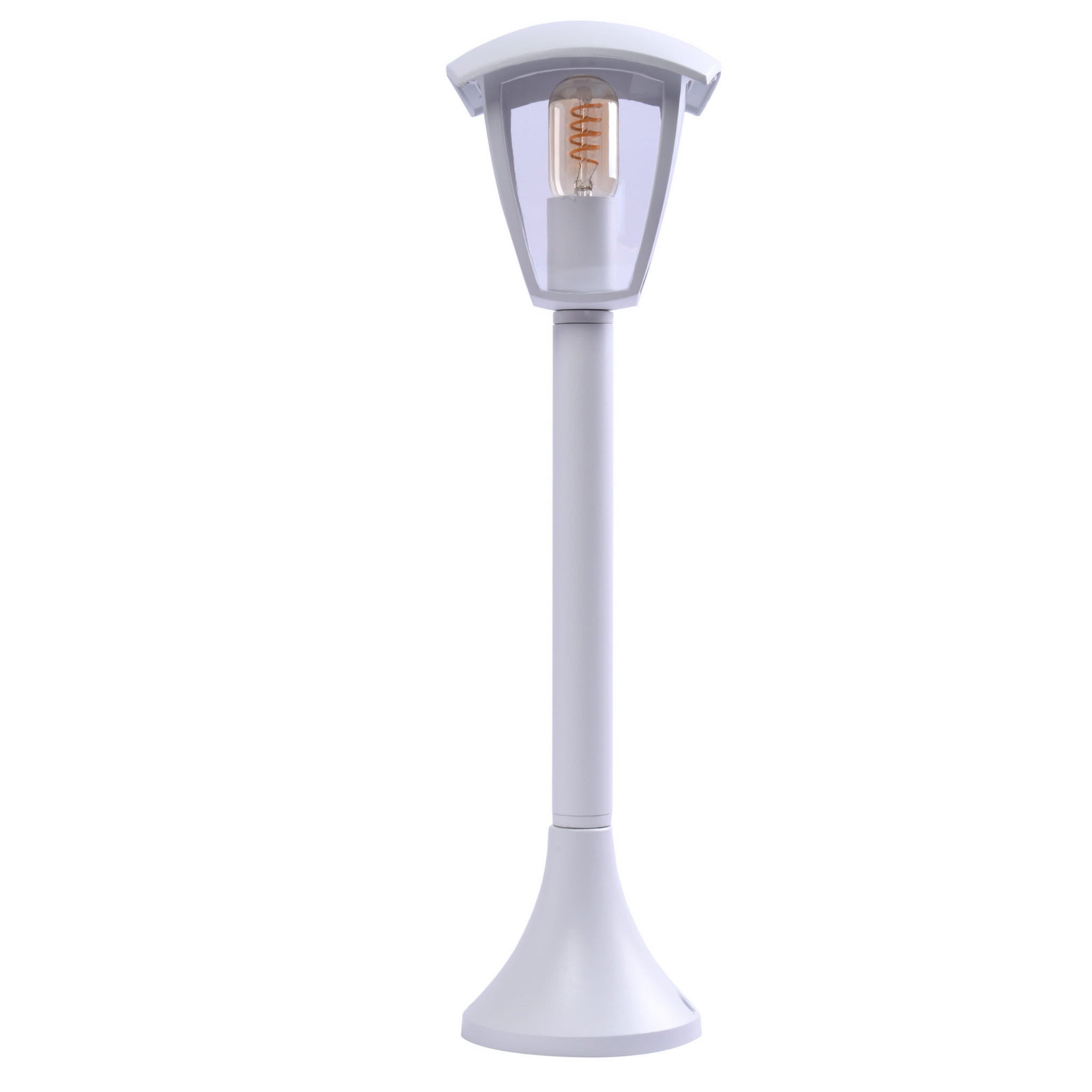Lampa ogrodowa stojąca Fox biała 1xE27x60W IP44 wym: 60 x 17 x 17 cm aluminium Eko-Light