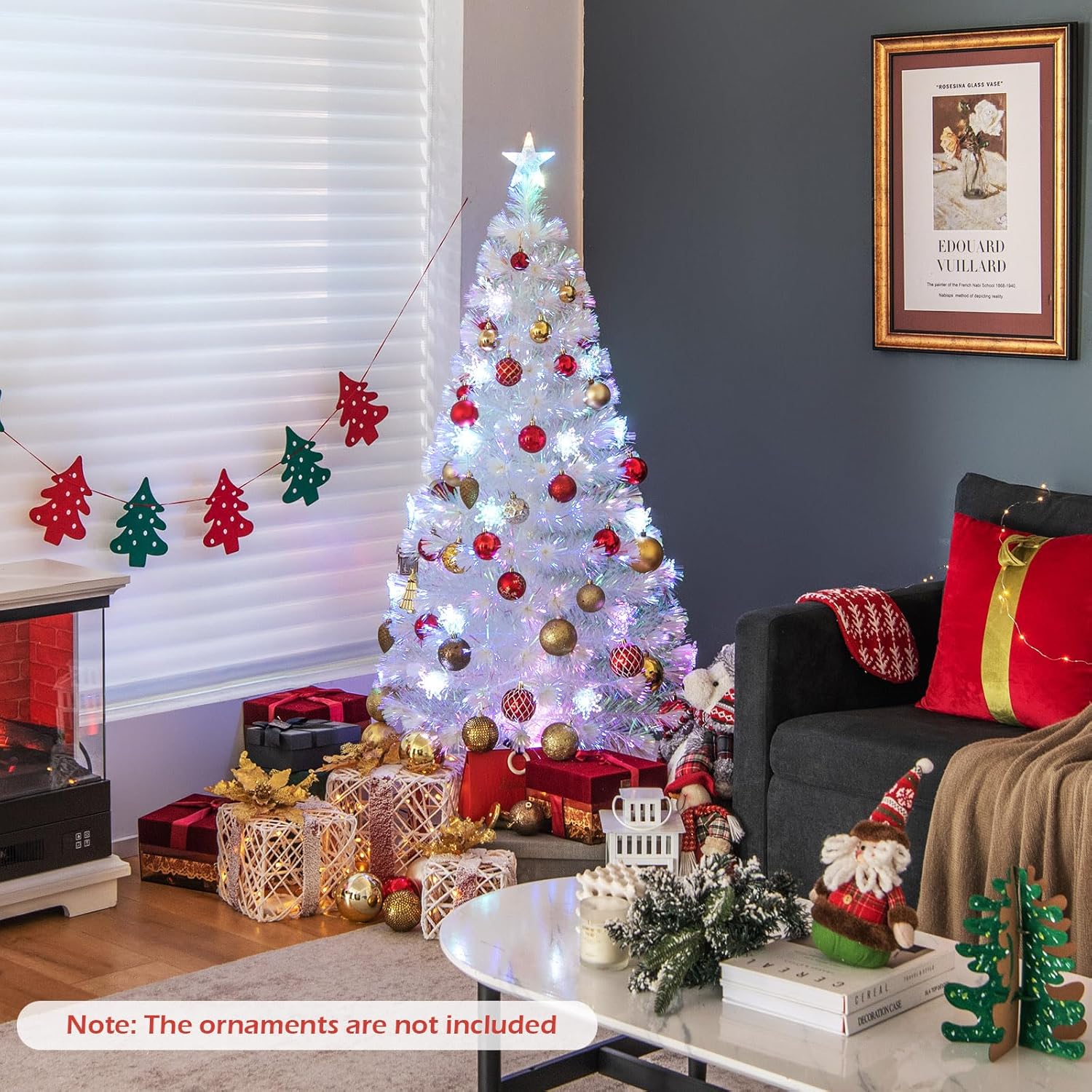 Árbol De Navidad Artificial Con Copos De Nieve Y Luz LED | Leroy Merlin