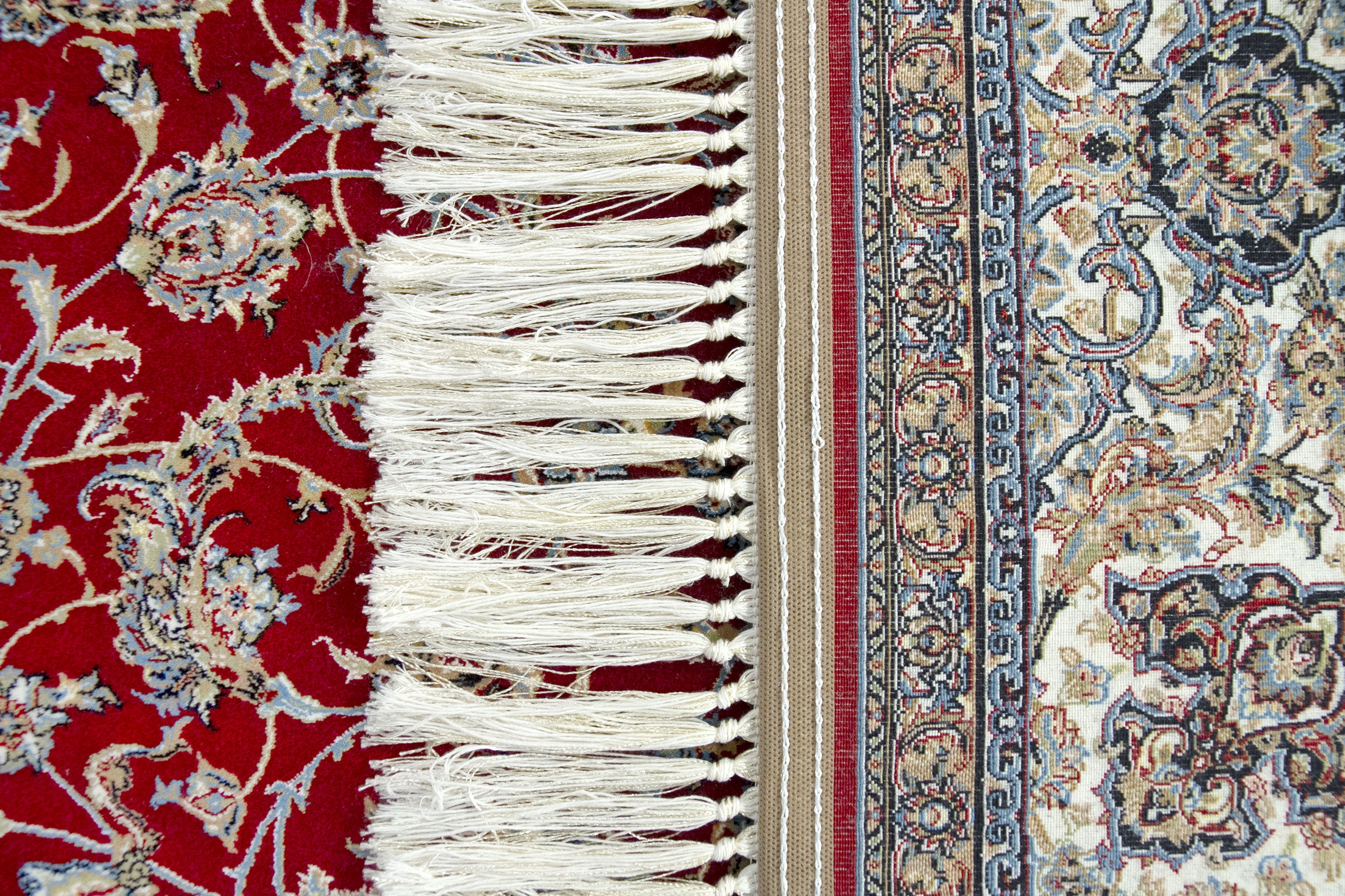 Hamid - Tapis 225x150cm motif floral oriental rouge - 7