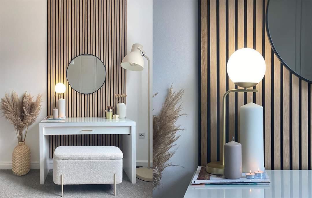 Paneles Isodeco 3D acústicos MDF de madera roble 270x60x1,8cm - 2